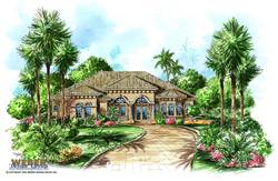 Tuscan Floor Plan - Chelsea House Plan