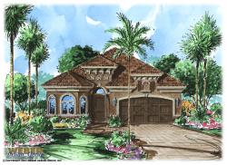 Mediterranean Floor Plan - Benito House Plan