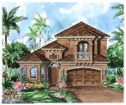 Marseille House Plan-Tuscan Style House Plans
