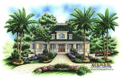 Walkers Cay Home Plan-Olde Florida Home Plans