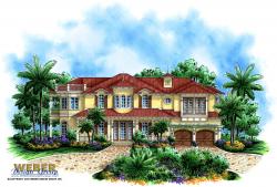 Island Breeze Home Plan-Key West House Plans