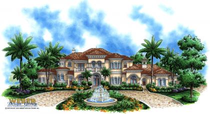 Mediterranean House Plan | Mar-A-Lago House Plan