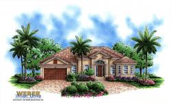 Mediterranean Floor Plan - Villa Siena Home Plan