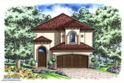 Narrow Floor Plan - Stratford Place House Plan
