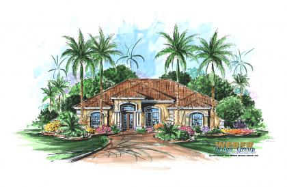 Mediterranean Home Plan |Villa Verano Home Plan Mediterranean Home Plan |Villa Verano Home Plan