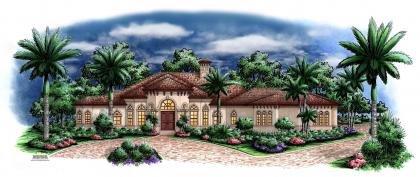 Mediterranean House Plan - San Sebastion House Pla