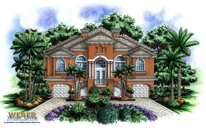 Coastal Home Plan | Dos Palmas Home Plan