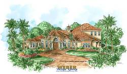mediterranean floor plan - Pescara House Plan