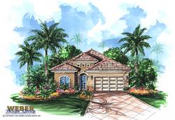 Mediterranean Floor Plan - Montserrat Home Plan