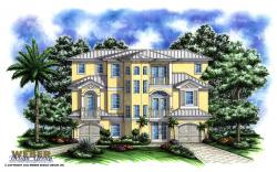 Port Antigua Home Plan-Olde Florida Home Plans