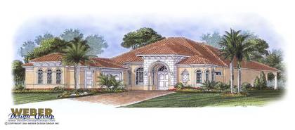 Villoresi House Plan-Waterfront House Plans