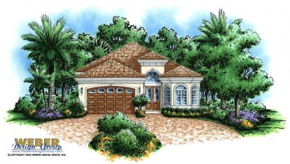 Tuscan Home Plan  - Corsica Home Plan